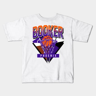 Booker Retro Phoenix Basketball Throwback Kids T-Shirt